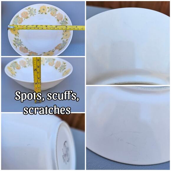 4 Vtg Bowls Noritake Progression China SunnySide 9003 Floral Pattern Soup Cereal - Picture 6 of 6